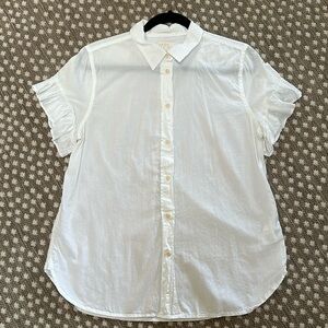 J. Crew Ruffle Sleeve Classic Blouse